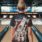 Funny Sad Pins Patriotic Bowling Jersey Custom Mexican - US Flag Bowling Team Shirts