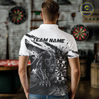 Custom Panther Darts Shirt Personalized Splatter Black Dartboard Jersey Panther Darts Team Gift