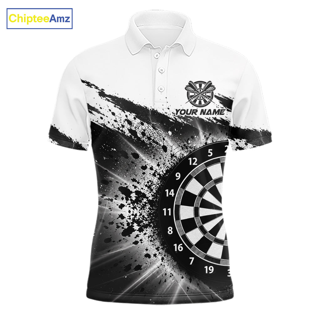 Custom Panther Darts Shirt Personalized Splatter Black Dartboard Jersey Panther Darts Team Gift