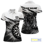 Custom Panther Darts Shirt Personalized Splatter Black Dartboard Jersey Panther Darts Team Gift