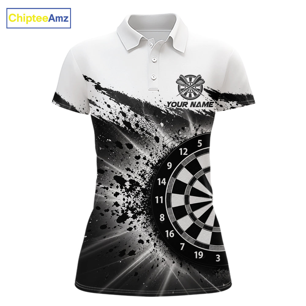 Custom Panther Darts Shirt Personalized Splatter Black Dartboard Jersey Panther Darts Team Gift