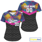 Custom Colorful Graffiti Baseball Ball Shirt Outfits Baseball Team Jerseys