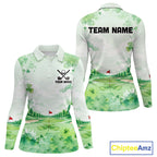 Golf Polo Shirt Personalized Shamrock Clover Golf Jersey St Patrick Golf Apparel Golf Gifts