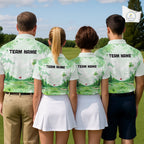Golf Polo Shirt Personalized Shamrock Clover Golf Jersey St Patrick Golf Apparel Golf Gifts
