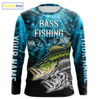 Personalized Skeleton Largemouth Bass Fishing Tournament Shirt Bass Fishing Jersey Short & Long Sleeve