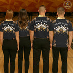 Gold Leopard Pattern Bowling Shirts Custom Leopard Light Bowling Strike Bowling Team Jersey