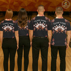 Orange Leopard Pattern Bowling Shirts Custom Leopard Light Bowling Strike Bowling Team Jersey