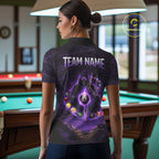 Grunge Grim Reaper Billiard Pool Billiard Shirts Custom Flame 8 Ball Pool Billiard Team Jerseys