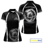 Black & Silver Thunder Lightning White 8 Ball Billiard Jerseys Custom Billiard Team Shirt