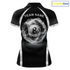 Black & Silver Thunder Lightning White 8 Ball Billiard Jerseys Custom Billiard Team Shirt