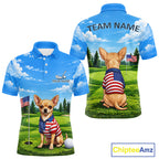 Chihuahua Golf Team Shirt Custom Funny Golf Polos Matching Couples Golf Shirts