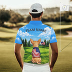 Chihuahua Golf Team Shirt Custom Funny Golf Polos Matching Couples Golf Shirts