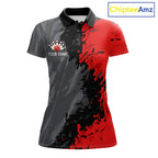 American Flag Grey And Red Grunge Bowling Shirt Custom Patriotic Bowling Team Jerseys