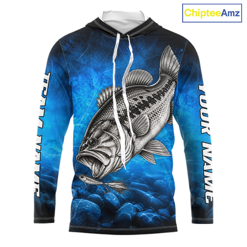 Custom Bass Fishing Tournament Shirt Bass Fishing Jersey Custom Name Fisherman Short & Long Sleeve Apparel