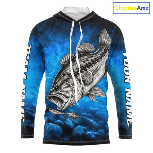 Custom Bass Fishing Tournament Shirt Bass Fishing Jersey Custom Name Fisherman Short & Long Sleeve Apparel