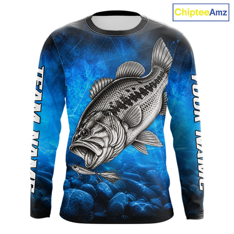 Custom Bass Fishing Tournament Shirt Bass Fishing Jersey Custom Name Fisherman Short & Long Sleeve Apparel
