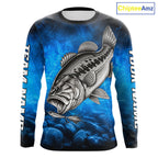Custom Bass Fishing Tournament Shirt Bass Fishing Jersey Custom Name Fisherman Short & Long Sleeve Apparel