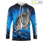 Custom Crappie Fishing Tournament Shirt Fishing Jersey Custom Name Fisherman Short & Long Sleeve Apparel