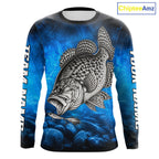 Custom Crappie Fishing Tournament Shirt Fishing Jersey Custom Name Fisherman Short & Long Sleeve Apparel