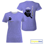 Custom Black And Purple Pickleball T-Shirt Outfit Paddle Pickleball Team Shirt