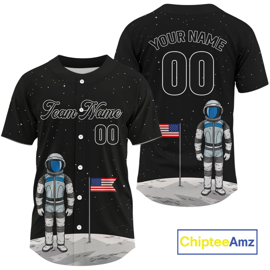 Custom Astronaut Baseball Shirt Astronaut Authentic Baseball Jersey