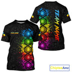 Colorful Splatter Pickleball Shirt Is In My Dna Custom Pickleball Tournament Team Uniform
