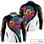 Colorful Rainbow Leopard Golf Polo Shirts Custom Team Golf Shirt Gift For Golf Lovers