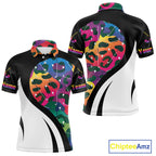 Colorful Rainbow Leopard Golf Polo Shirts Custom Team Golf Shirt Gift For Golf Lovers
