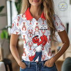 Custom Lobster Golf Polo Shirt Personalized Lobster Golfer Funny Golf Team Jersey