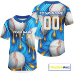 's Funny Baseball Jersey Custom Baseball Dripping With Baseball Team Shirts