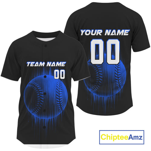 's Baseball Jersey Personalized Baseball Glitch Streak, Baseball Shirt For Newborn