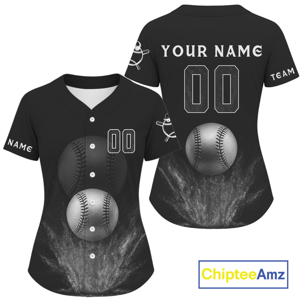 Baseball Jersey Personalized Silver Baseball Shirt, Baseball Jerseys