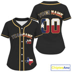 Custom Texas Flag Patriotic Baseball Jersey Baseball Patriotic Shirt