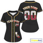 Custom California State Flag Patriotic Baseball Jersey Baseball Patriotic Shirt