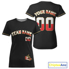 Custom Canada Flag Patriotic Baseball T-Shirt Baseball Patriotic Shirt