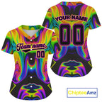 Personalized Holographic Baseball Jerseys Custom Authentic Baseball Jersey