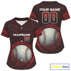 Custom Red - Black Lightning Baseball Ball Jersey, Outfits Baseball Jersey For Newborns