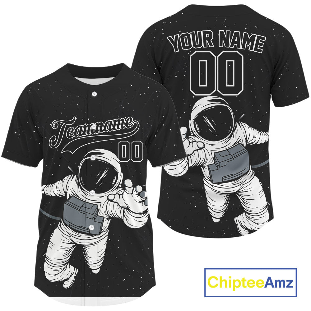 Custom Baseball Jersey Personalized Astronaut Authentic Baseball Jersey