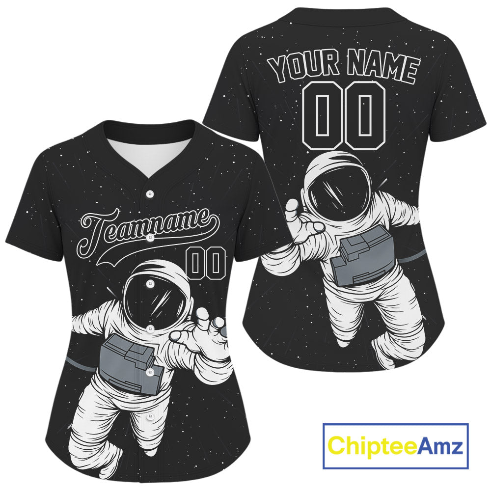 Custom Baseball Jersey Personalized Astronaut Authentic Baseball Jersey