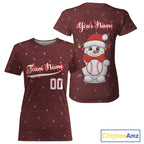 Custom Blue Snowman Christmas Baseball T-Shirt Outfits Xmas Baseball Jerseys