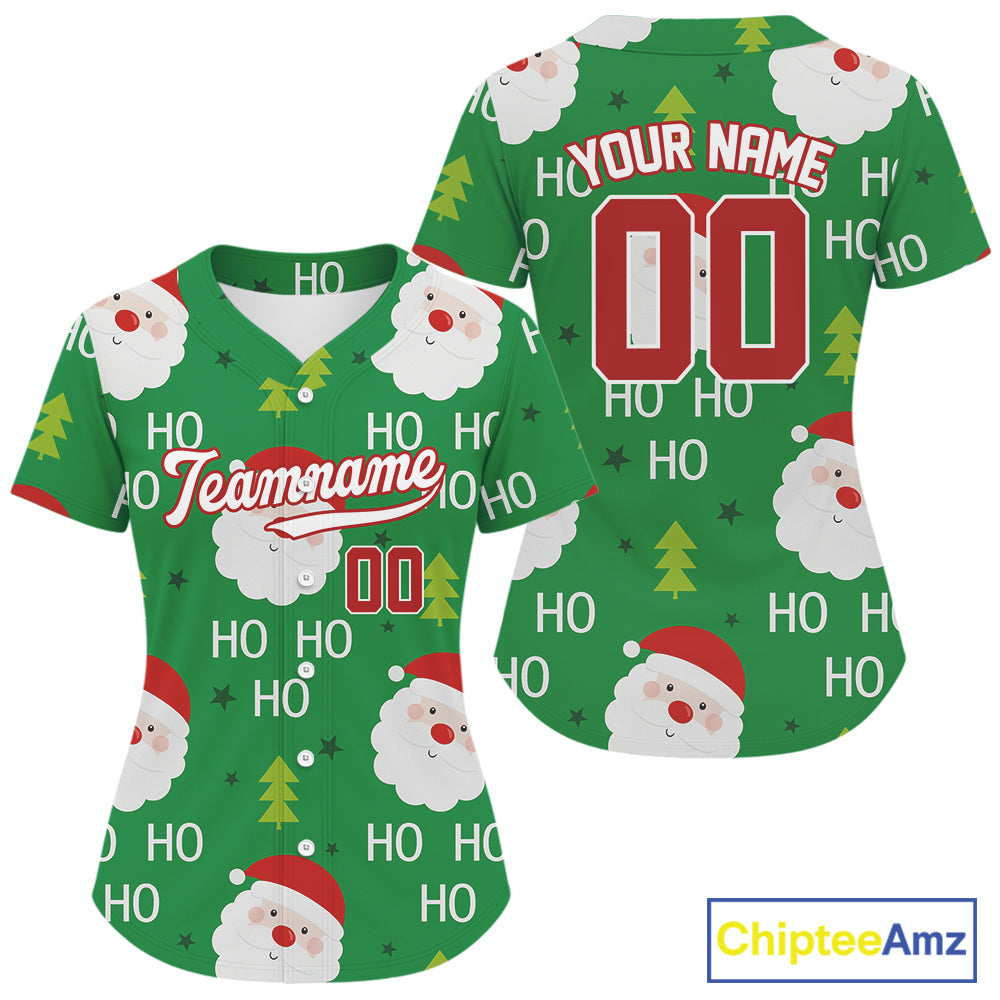 Custom Merry Christmas Baseball Jersey Baseball Jersey, Winter Xmas Gifts