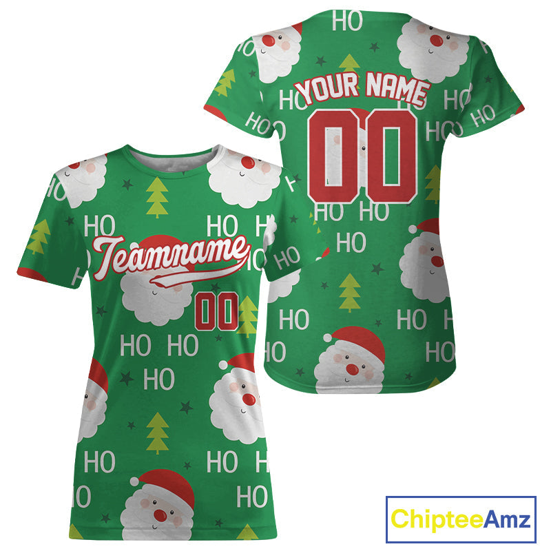 Custom Merry Christmas Baseball T-Shirt Baseball Jersey, Winter Xmas Gifts