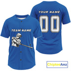 Custom Blue And White Minimalist Baseball Shirts Baseball Shirt Outfits