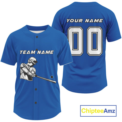 Custom Blue And White Minimalist Baseball Shirts Baseball Shirt Outfits