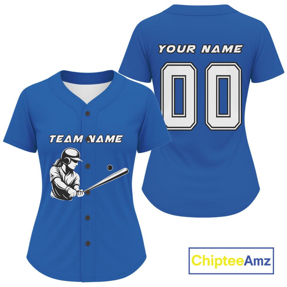 Custom Blue And White Minimalist Baseball Shirts Baseball Shirt Outfits