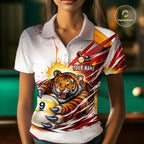 Red Thunders Tiger Claws Pool 8 Ball Billiard Shirt Personalized Billiard Team Jerseys