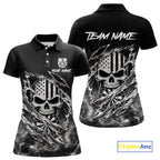 White Smokes Torn Dart Shirt Custom US Flag Skull Darts Team Outfits, Darts Gifts