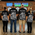White Smokes Torn Dart Shirt Custom US Flag Skull Darts Team Outfits, Darts Gifts