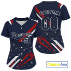 Custom American Flag Patriotic Baseball Shirt Baseball Tournament Jerseys