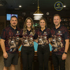 Custom Bandana Sloth Billiards Shirt Personalized 8-Ball & 9-Ball Halloween Pool Team Jersey